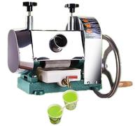 Sugar Cane Juice Machine, Manual Stainless Steel 3 Roll Press Juicer Grinder, Countertop Extractor for Sugarcane, Ginger, Sweet Sorghum