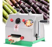 Sugar Cane Juicer Machine Manual, 150kg/H Heavy Duty Stainless Steel Ginger Press Extractor for Unpeeled Stalks, Ideal for Restaurants, Street Vendors, Home Use