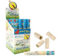 Sugar Cane Pack of 4 DANK WOODEN 7 TIP Filter Roach Smoking Rolling Accessory 7 Tips 1- Tube x 4 Tips per (24-Tubes)