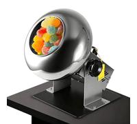 Sugar Coating Machine, Chocolate Panning Machine, 3KG Capacity, 0-72RPM Speed Control, Adjustable Tilt and Airflow Kits for Food Industry