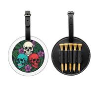 Sugar Conjuration Print Custom Halloween PU Golf Tees Holder | Bring Spooky Halloween Vibes To The Golf Course, Fun Golf Accessory And Gift For Golf Lovers