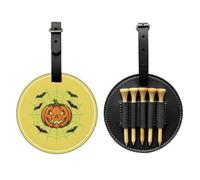 Sugar Conjuration Print Custom Halloween PU Golf Tees Holder | Bring Spooky Halloween Vibes To The Golf Course, Fun Golf Accessory And Gift For Golf Lovers