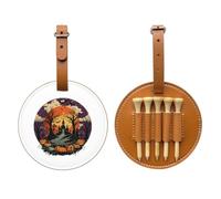 Sugar Conjuration Print Custom Halloween PU Golf Tees Holder | Bring Spooky Halloween Vibes To The Golf Course, Fun Golf Accessory And Gift For Golf Lovers