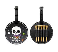Sugar Conjuration Print Custom Halloween PU Golf Tees Holder | Bring Spooky Halloween Vibes To The Golf Course, Fun Golf Accessory And Gift For Golf Lovers