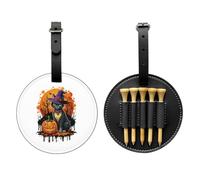 Sugar Conjuration Print Custom Halloween PU Golf Tees Holder | Bring Spooky Halloween Vibes To The Golf Course, Fun Golf Accessory And Gift For Golf Lovers