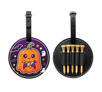 Sugar Conjuration Print Custom Halloween PU Golf Tees Holder | Bring Spooky Halloween Vibes To The Golf Course, Fun Golf Accessory And Gift For Golf Lovers