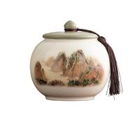 Sugar Container Ceramic Jar with Lid Tea Canister Storage Container for Kitchen Counter Spice Containers