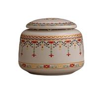 Sugar Container Personalized Kitchen Multi-Functional Seasoning Tea Canister Storage Jar Retro Household Red and Green Spice Containers