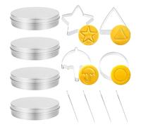 Sugar Cookie Cutters Candy Cookie Cutters Tool Umbrella Triangle Star Round Shape New Year's Eve Party Baking Supplies