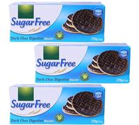 Sugar Free Biscuit Bundle with Sugar Free Dark Chocolate Digestives 270g (3 Pack)