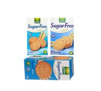 Sugar Free Biscuits 3-Pack Gullon, Maria 400g, Shortbread 330g, and Digestive 245g, No Sugar Added | Sugar Free Biscuits For Diabetics | By First 4 Health