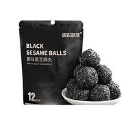 Sugar free black sesame balls, red dates rose nuts sesame balls 108g, nutritious cakes, healthy breakfast, instant red date cakes, preserved fruits, candies, leisure snacks (Original flavor,2 bags)