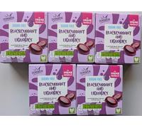 Sugar Free Blackcurrant & Liquorice Sweets - 5 Packs (5×70g) - Vegan Friendly - No Artificial Colours, Flavours or Preservatives - Dominion Hard Boiled Sweets with Sweeteners