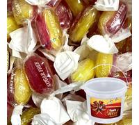 Sugar Free Boiled Sweet & Toffee Variety 1kg Gift Tub - Assorted No Added Sugar Hard Candy Selection - Diabetic Friendly (Sugar Free Pear Drops)