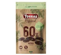 Sugar-Free Chocolate | Low Carb Chocolate | Vegan Chocolate | Drops | 1000 g | Torras | Sugar-freei | Low carb | Keto | Paleo | Clean Eating | ketogenic | Lactose-Free | no Dairy