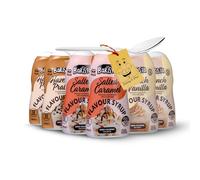 Sugar Free Coffee Syrups Bundle Includes: 6x Skinny Barista Syrup (60ml each) | Caramel, Hazelnut & Vanilla (2 each) │ Zero Calorie Skinny Barista Syrup | Bundled with 1x Little Spoon by Donny & Dev