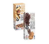 Sugar Free Cookie Hamper - 2-Pack Variety Bundle with E-Ficci Thank You Card - Vegetarian Sugar Free Cookies- Ideal for Chocolate and Peanut lovers