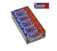 Sugar Free Falim Chewing Gum with Strawberry Flavour | 5 pcs x 20 Pack (Total 100 Pieces) | Çilek Aromalı Sakız | Aspartame-Free | Vegan | Turkish Gum | Fruity Freshness