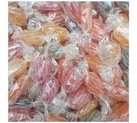 Sugar Free Fruit Drops Boiled Sweets - Assorted Fruity Flavour Hard Candy, No Added Sugar, Individually Wrapped, Long Lasting Refreshing Taste (500g)