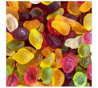 Sugar Free Fruit Salad Sweets - Soft and Chewy Fruit-Flavoured Gums Made with Sweeteners, Delicious Sugar-Free Soft Gums, Assorted Fruit Flavours, Ideal for Snacking and Guilt-Free Treats (3000g)