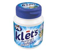 Sugar-Free Mint Chewing Gum 100g Tub KLET'S - Pack of 2 | Fresh Breath Long-Lasting Flavour