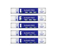 Sugar Free Mints Tubes, 5 x 33.4g Rolls Multipack - Crisp Peppermint Breath Freshener - Zero Sugar Mints - Pocket-Sized Travel Friendly Diabetic Sweets