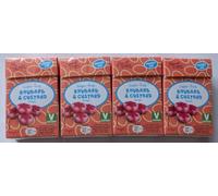 Sugar Free Rhubarb & Custard Drops Pocket Size, 4 Packs (44g Each), Sweet Corner, Vegetarian