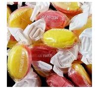 Sugar Free Rhubarb & Custard Wrapped Hard Boiled Sweets 500g - Suitable for Diabetics - Individually Wrapped Traditional Boiled Candy - No Added Sugar