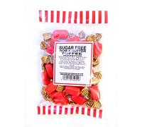 SUGAR FREE RUM & BUTTER TOFFEE (MONMORE) 75g Bag | Wrapped & Traditional Sweets | Vegetarian & Diet Candy
