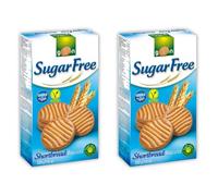 Sugar Free Shortbread Biscuits, Bundle of 2 x 330g - High Fibre Snack, Source of Oleic Acid, No Added Sugar, Delicious Light & Crisp Texture