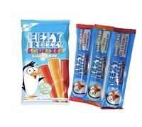 Sugar Free Squeezy Ice Lolly Pops Pack of 10 X 50ml Eezy Freezy - Strawberry, Orange, Apple & Blackcurrant Freezable Pop Lollies