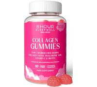 Sugar-Free Vegan Collagen Gummies, 60 Count - Type 1 Hydrolyzed Peptides Marine Collagen with Hyaluronic Acid, Vitamin C & Biotin for Skin, Hair, Nails & Joints - No Fishy Aftertaste, 1-Month Supply