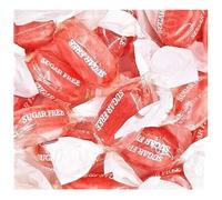 Sugar Free Wrapped Hard Boiled Sweets Mix - Assorted Guilt-Free Flavoured Hard Candies (5000g, Sugar Free Sherbet Strawberries)