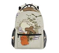 Sugar Ghost Bat Bookbag School Student Backpack for Travel Teen Girls Boys Kid