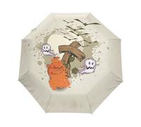 Sugar Ghost Bat Umbrella Windproof Automatic Foldable Umbrells Auto Open Close for Men Women Kids