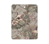 Sugar Glider Animals Pattern Printed Car Air Fresheners Long Lasting Hanging Ocean Scented Cards Tablets for Closet Bathroom
