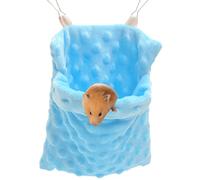 Sugar Glider Bonding Pouch Carrier Bag Sling Sleep Bag with Adjustable Strap for Travel Gliders Ferret Rat Hedgehog Hamster Small Pets (Blue)
