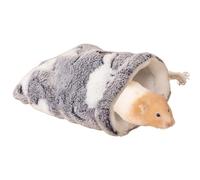 Sugar Glider Bonding Pouch Carrier Bag, Small Animals Sleeping Pouch Bag with Breathable Vent and Drawstring, Portable Travel Bag for Sugar Glider Rat Squirrel Guinea Pig Birds Parrot (Gray)