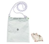 Sugar Glider Bonding Pouch, Double Layer Hamster Outgoing Sleeping Bag with Shoulder Strap, Breathable Small Animal Carrier Pouch for Small Pets, Hamsters, Sugar Gliders, Squirrels
