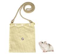 Sugar Glider Bonding Pouch, Double Layer Hamster Outgoing Sleeping Bag with Shoulder Strap, Breathable Small Animal Carrier Pouch for Small Pets, Hamsters, Sugar Gliders, Squirrels