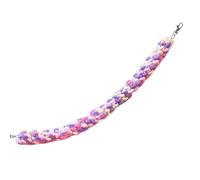 Sugar Glider Climbing Toy, Parrot Rope Toy - Handmade Pink Purple Rocking Toy - Cotton Rope Swing Toy, Cage Accessories for Hamsters, Squirrels and Gerbils
