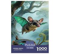Sugar Glider Jigsaw Puzzles for Adults Challenging Puzzles The Impossible Challenge 1000 Pieces Difficult Hard Jigsaw Puzzles for Man And Woman with Letters on Back 38x26cm/1000pcs
