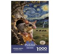 Sugar Glider Jigsaw Puzzles for Adults The Impossible Challenge 1000 Piece Difficult Hard Jigsaw Puzzles for Man And Woman with Letters on Back 70x50cm/1000pcs
