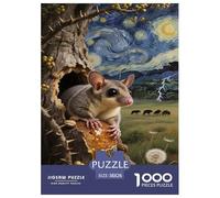 Sugar Glider Jigsaw Puzzles for Adults The Impossible Challenge 1000 Pieces Difficult Hard Jigsaw Puzzles for Man And Woman with Letters on Back 38x26cm/1000pcs