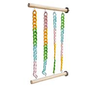 Sugar Glider Toys, Climbing Accessories, Wood Made, Cage Swing, Instinctive Play Solution, Chew-Resistant Design, Enrichment Fun, Ideal for Small Pet Fitness, 30x20x1.5cm