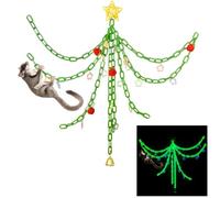 Sugar Glider Toys,Sugar Glider Hanging Climbing Toys,Glow in the Dark Sugar Glider Swing Toys,Sugar Glider Hamster Rats Toys,For Climbing,Exercising,Jungle Exploration Sugar Glider Cage Accessories