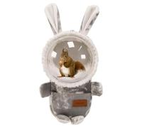 Sugar Glider Travel Pouch Gerbil Hedgehog Portable Travel Carrier Outdoor Hangbag Grey Squirrel Rat Carrier for Small Animal (Grey,Large)