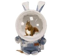 Sugar Glider Travel Pouch Gerbil Hedgehog Portable Travel Carrier Outdoor Hangbag Grey Squirrel Rat Carrier for Small Animal (Grey,Blue,Large)