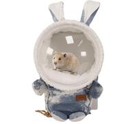 Sugar Glider Travel Pouch Gerbil Hedgehog Portable Travel Carrier Outdoor Hangbag Grey Squirrel Rat Carrier for Small Animal (Grey,Blue,Small)
