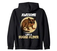 Sugar Gliders Awesome like a Sugar Glider Zip Hoodie